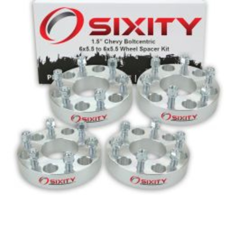 Sixity 4 pc 1.5" Thick Wheel Spacers - Chevy Astro Avalanche Chevy Pickup Express G30 - 6x5.5