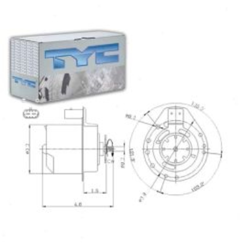TYC Engine Cooling Fan Motor for 1992-1993 Pontiac Grand Am