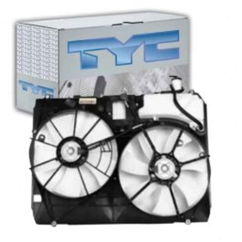 TYC Dual Radiator & Condenser Fan Assembly for 2004-2005 Toyota Sienna