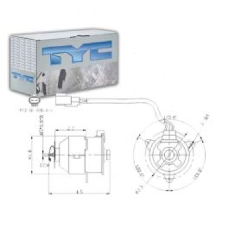 TYC 630310 Engine Cooling Fan Motor