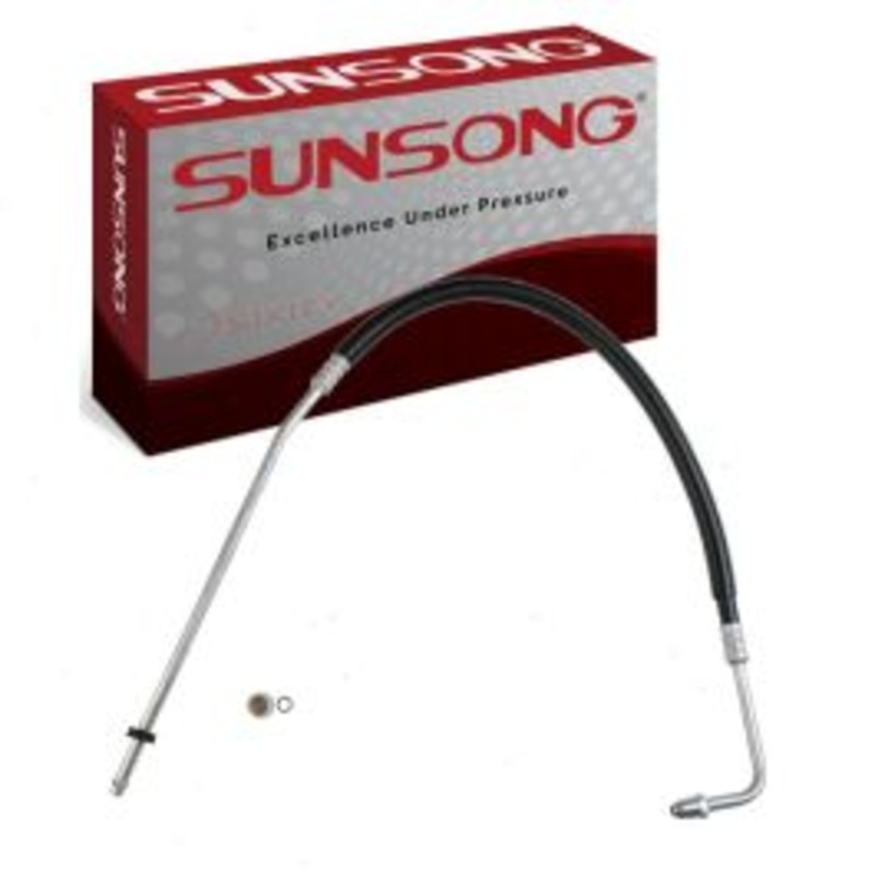 Sunsong Inlet Upper Engine Oil Cooler Hose Assembly for 1996-2000 Chevrolet Tahoe