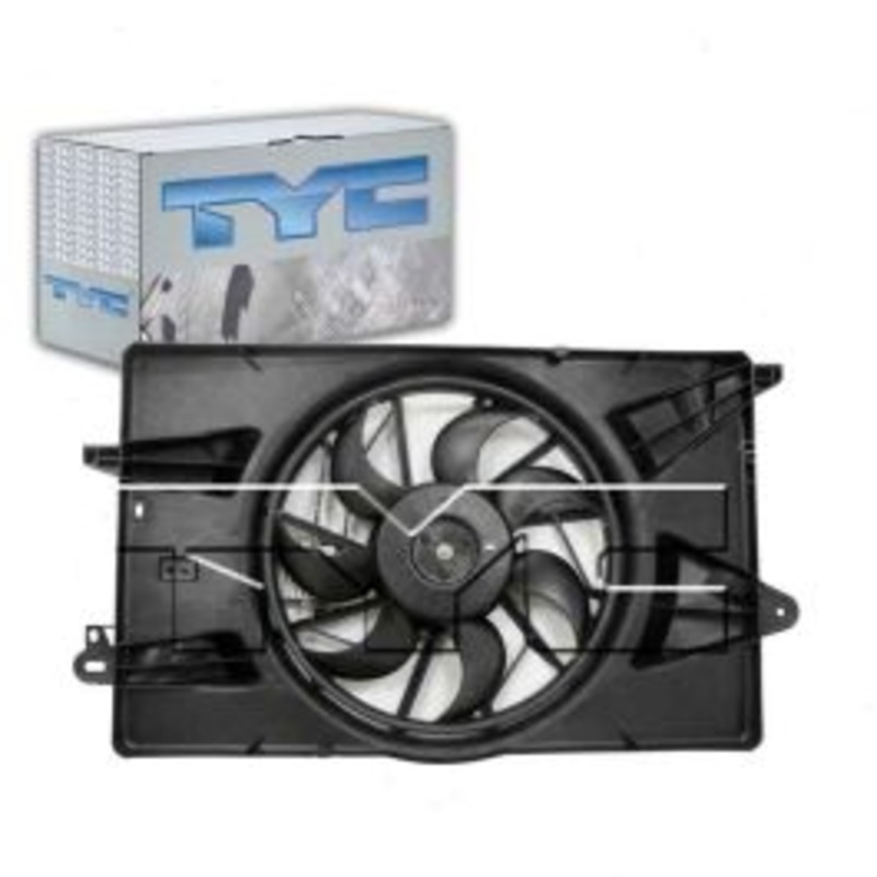 TYC 623340 Dual Radiator & Condenser Fan Assembly