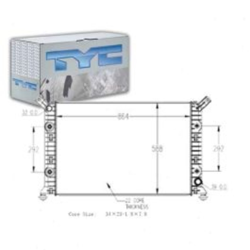 TYC Radiator for 2011-2015 GMC Sierra 2500 HD 6.0L 6.6L V8