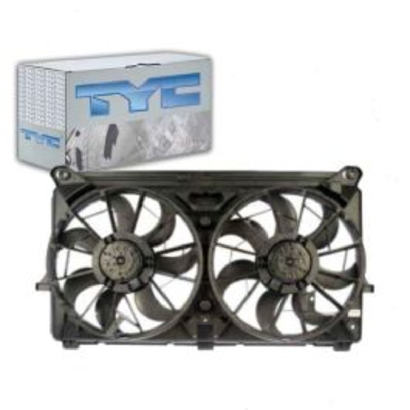TYC Dual Radiator & Condenser Fan Assembly for 2007 GMC Sierra 1500 HD Classic 6.0L V8