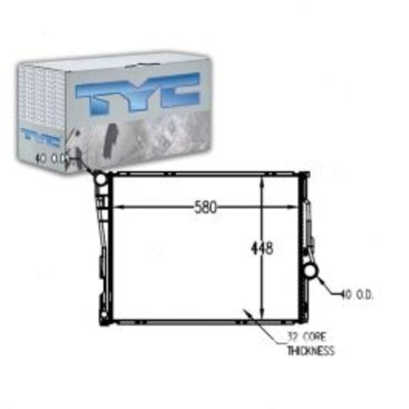 TYC Radiator for 2001-2005 BMW 330xi 3.0L L6