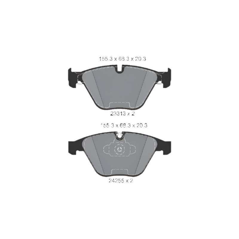 Front Brake Pad 34112288859 2331301 P06055 Compatible With BMW 3 Series E90 F30 & X1 E84