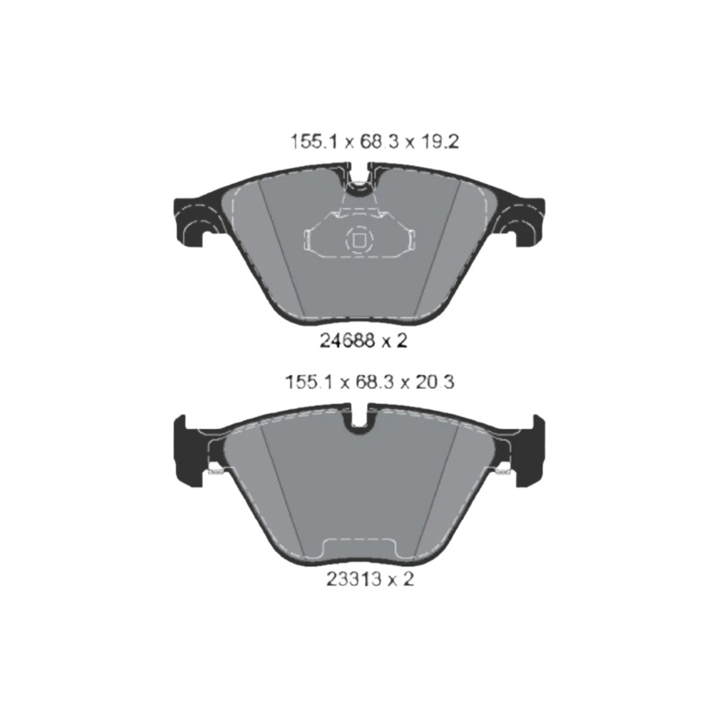 Front Brake Pad 34112449266 2468801 P06074  Compatible With BMW 5 Series F10