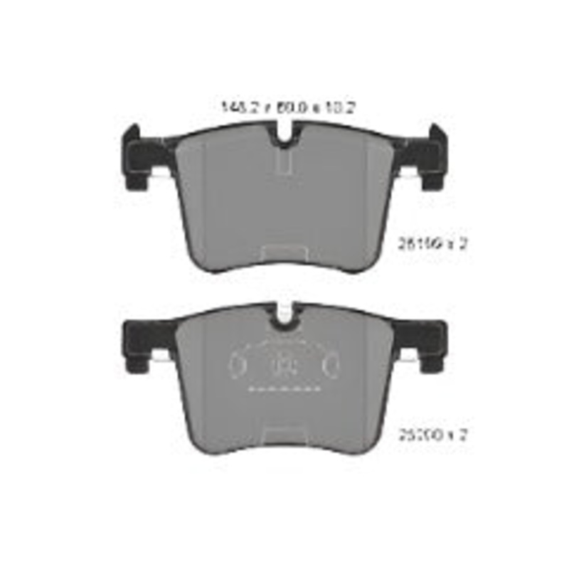 Front Brake Pad 34114073936 2519901 P06075 Compatible With BMW 1  Series  F20 3 Series F30  & 3 Gran Turismo F34 & X3 F25