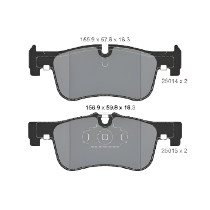 Front Brake Pad 34116858910 2501401 P06078 Compatible With BMW 1 Series F20