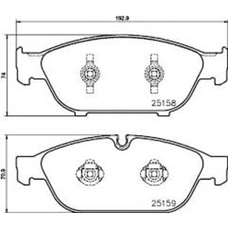 Front Brake Pad 4G0698151R  2515802 P85127 Compatible With AUDI A6 C6 & A7 & A8 D4