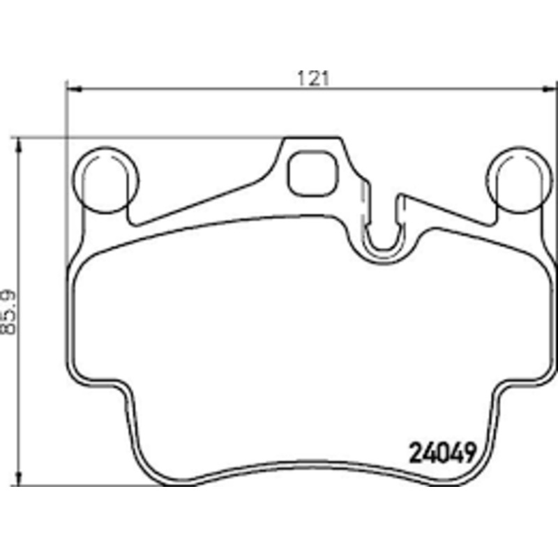 Front Brake Pad 99735193902 2404901 P65014 Compatible With PORSCHE CAYENNE 987 & BOXSTER 987