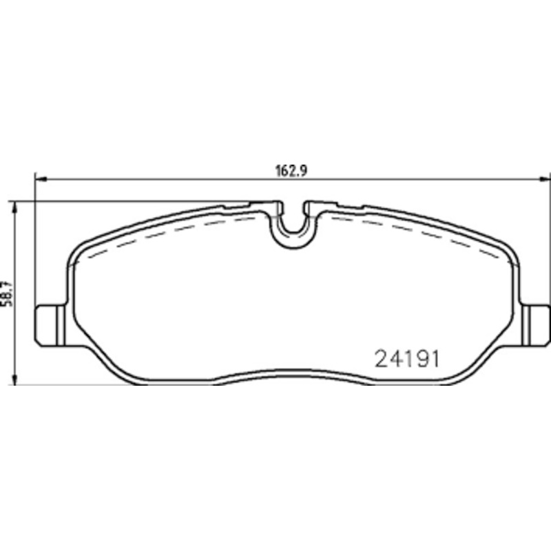 Front Brake Pad LR019618 2502201 P44022  Compatible With LAND ROVER DISCOVERY SPORT L550 & RANGE ROVER SPORT I L320