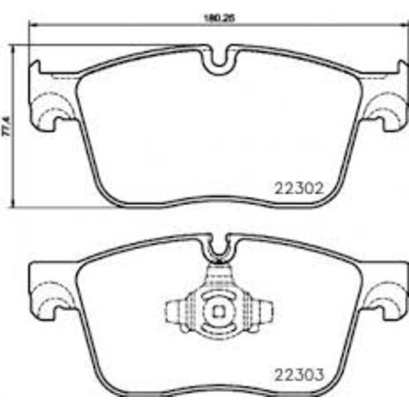 Front Brake Pad LR141734 J9D1199 2230201 P36031 Compatible With JAGUAR F-PACE X761 & XF II X260