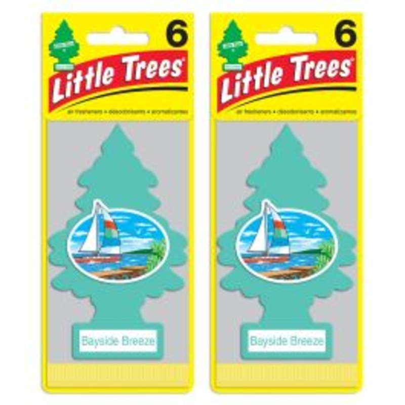Little Trees Bayside Breeze Air Freshener for Car and Home - 12 pack