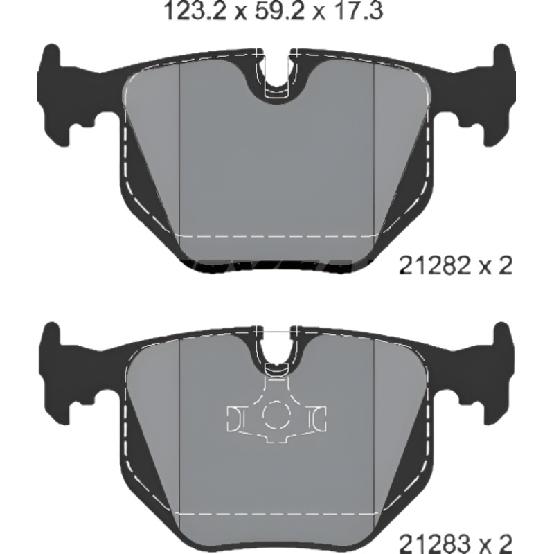 Rear Brake Pad 34211160685 2128201 P06016 Compatible With BMW X3 E83