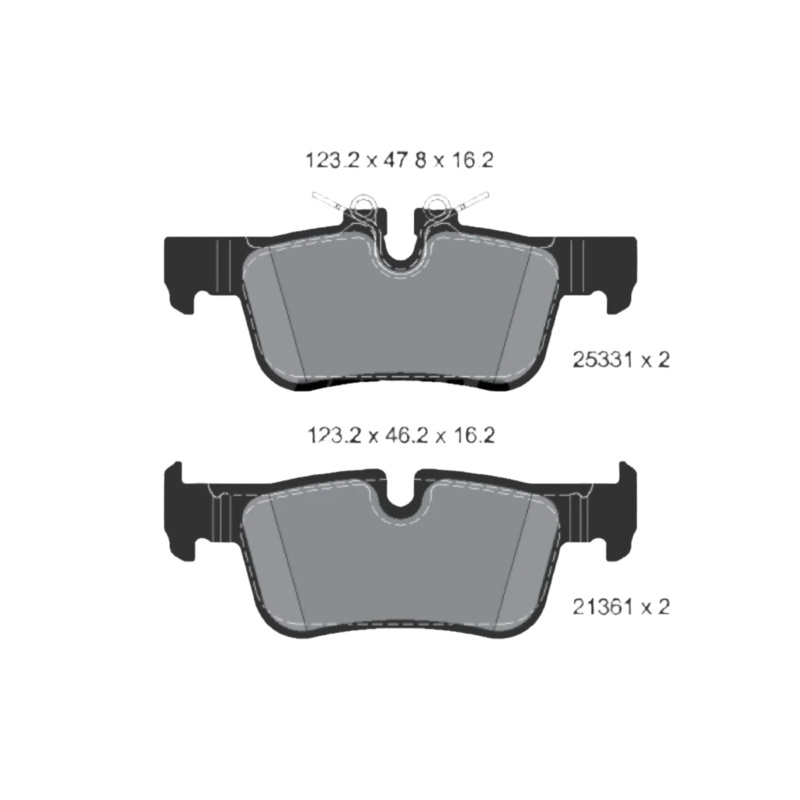 Rear Brake Pad 34216851917 34216859917 2533101 P06094  Compatible With BMW X1 F48