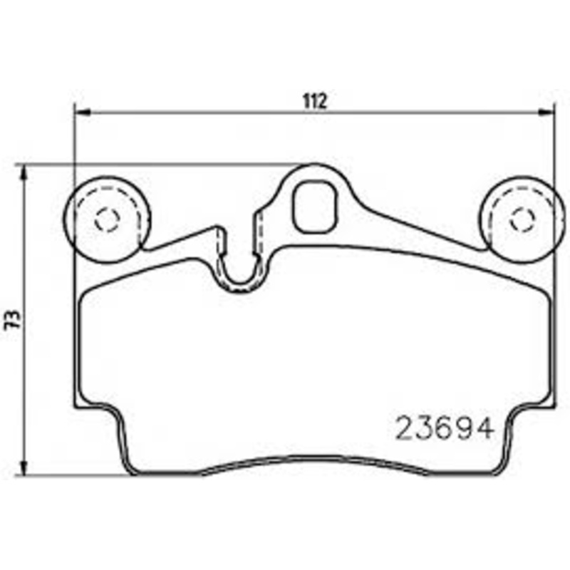 Rear Brake Pad 7L0698451H 2369402 2369481 P85070 Compatible With AUDI Q7 4LB