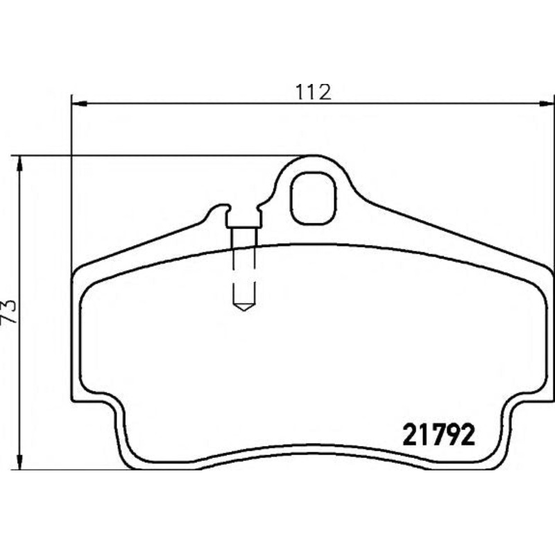 Rear Brake Pad 98635293910 2179203 P65008 Compatible With PORSCHE CAYENNE 987 & BOXSTER 987