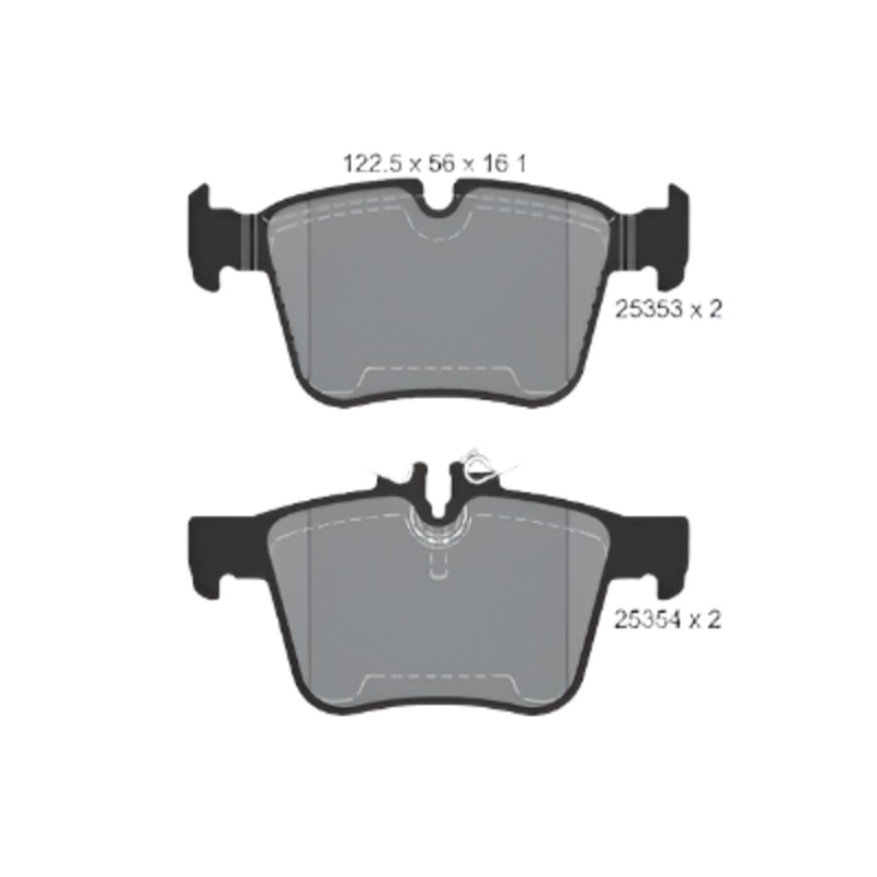 Rear Brake Pad A0084201420 2535301 P050122 Compatible With MERCEDES-BENZ C-CLASS W205
