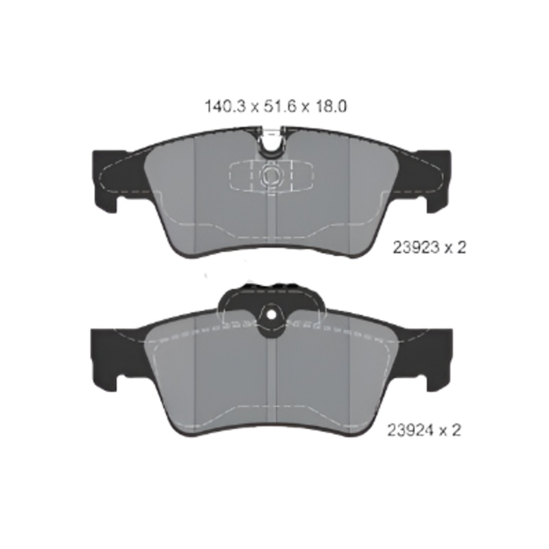 Rear Brake Pad A1644201920 2392302 P050063 Compatible With MERCEDES-BENZ G-CLASS W463 & GL-CLASS X164