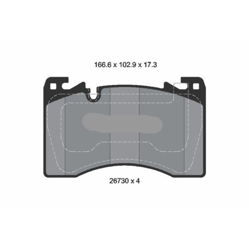 Front Brake Pad 2673001 LR157388 P44033N  Compatible With LAND ROVER RANGE ROVER V (L460)