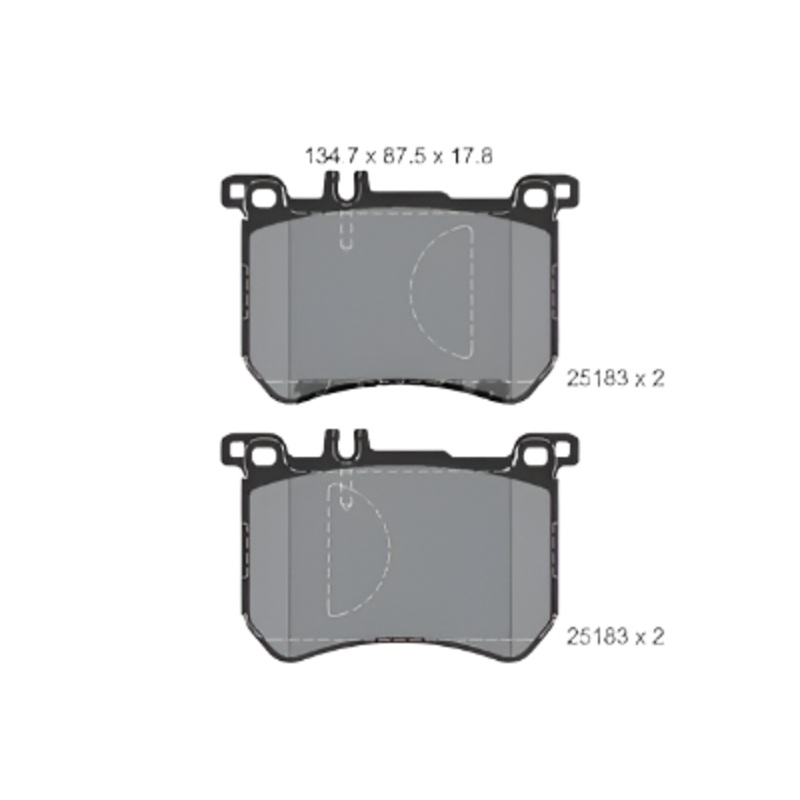 Front Brake Pad A0064204920 2518301 P050111 Compatible With MERCEDES-BENZ S-CLASS W222