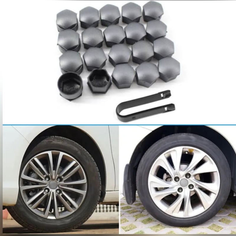 Wheel Bolt Caps (Set Of 20)  Compatible with AUDI & VW & SKODA & SEAT
