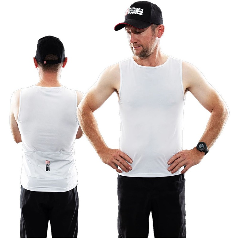 Rubber Side Down His Cargo Base Layer - M - White